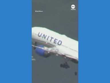 WATCH:  Tire falls off United Airlines flight after takeoff from San Francisco