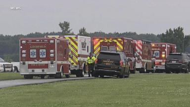 A lightning strike at Grafton Correctional Institution sent 16 incarcerated people to hospital for treatment Wednesday night, according to a statement from the facility.