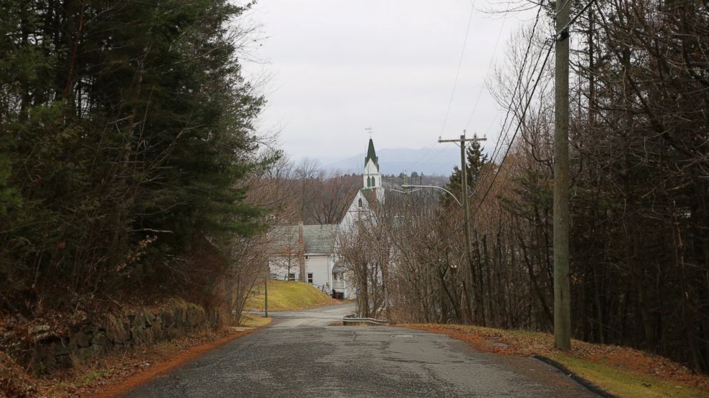 PHOTO: A look down a side street in the Canadian border town of Stanstead, Quebec. Residents have been close with neighboring American border town, Derby Line, Vt., for centuries.
