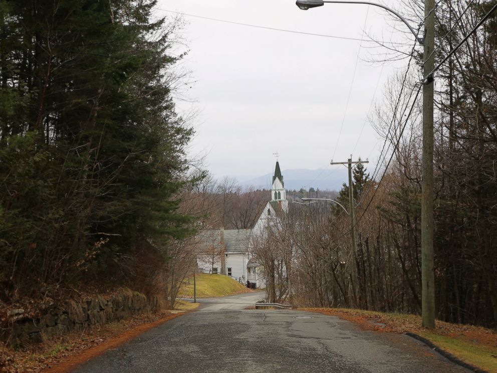 PHOTO: A look down a side street in the Canadian border town of Stanstead, Quebec. Residents have been close with neighboring American border town, Derby Line, Vt., for centuries.