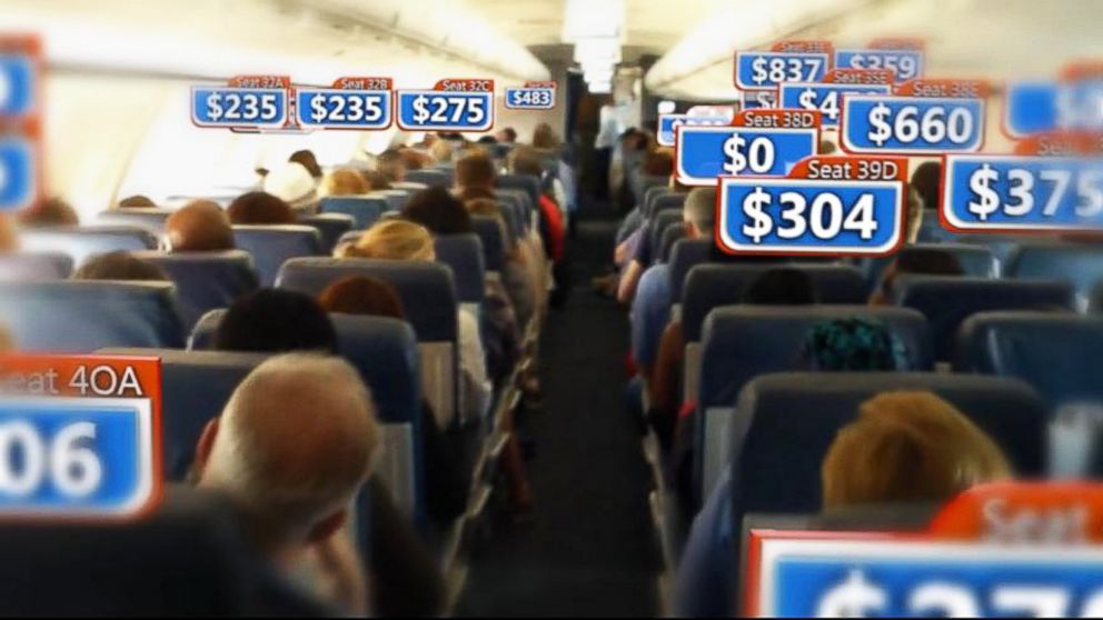 Airline Ticket Prices Shown to Vary Wildly Among Seats on the Same
