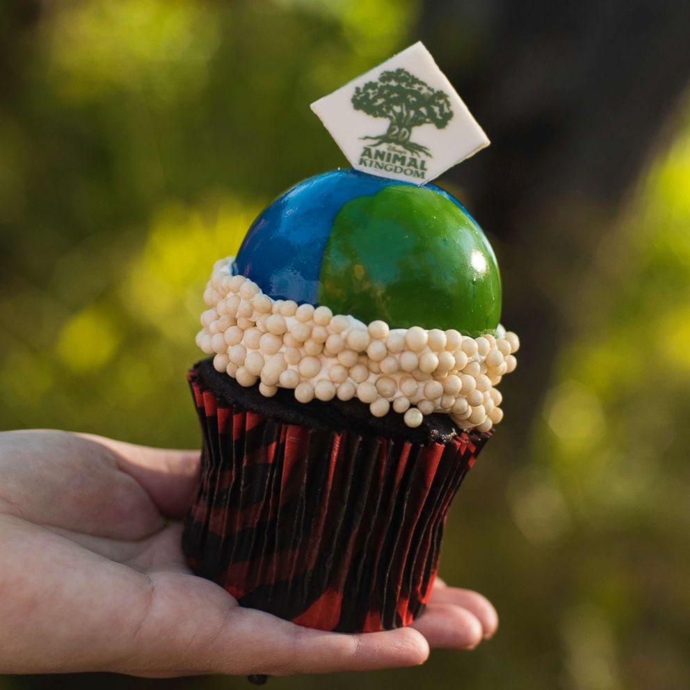 PHOTO: The Tree of Life Cupcake is a vanilla cupcake topped with buttercream and an edible chocolate piece available at Creature Comforts at Disney;s Animal Kingdom Theme Park.