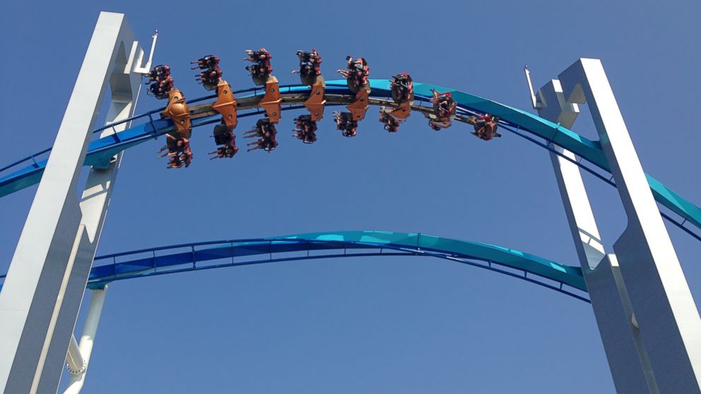A ride at Cedar Point is pictured in Sandusky, Ohio on August 21, 2013.