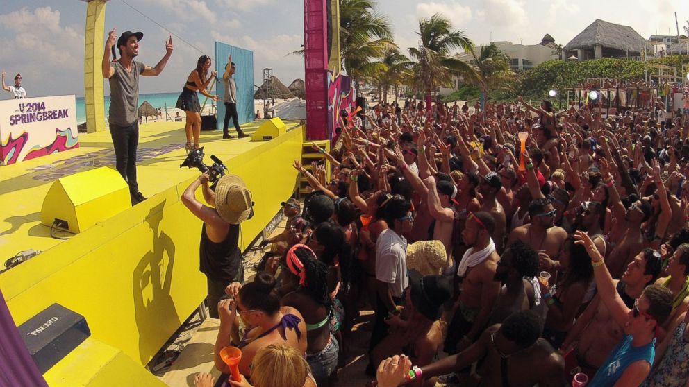 mtvU Spring Break 2014 is pictured at the Grand Oasis Hotel on March 21, 2014 in Cancun, Mexico.
