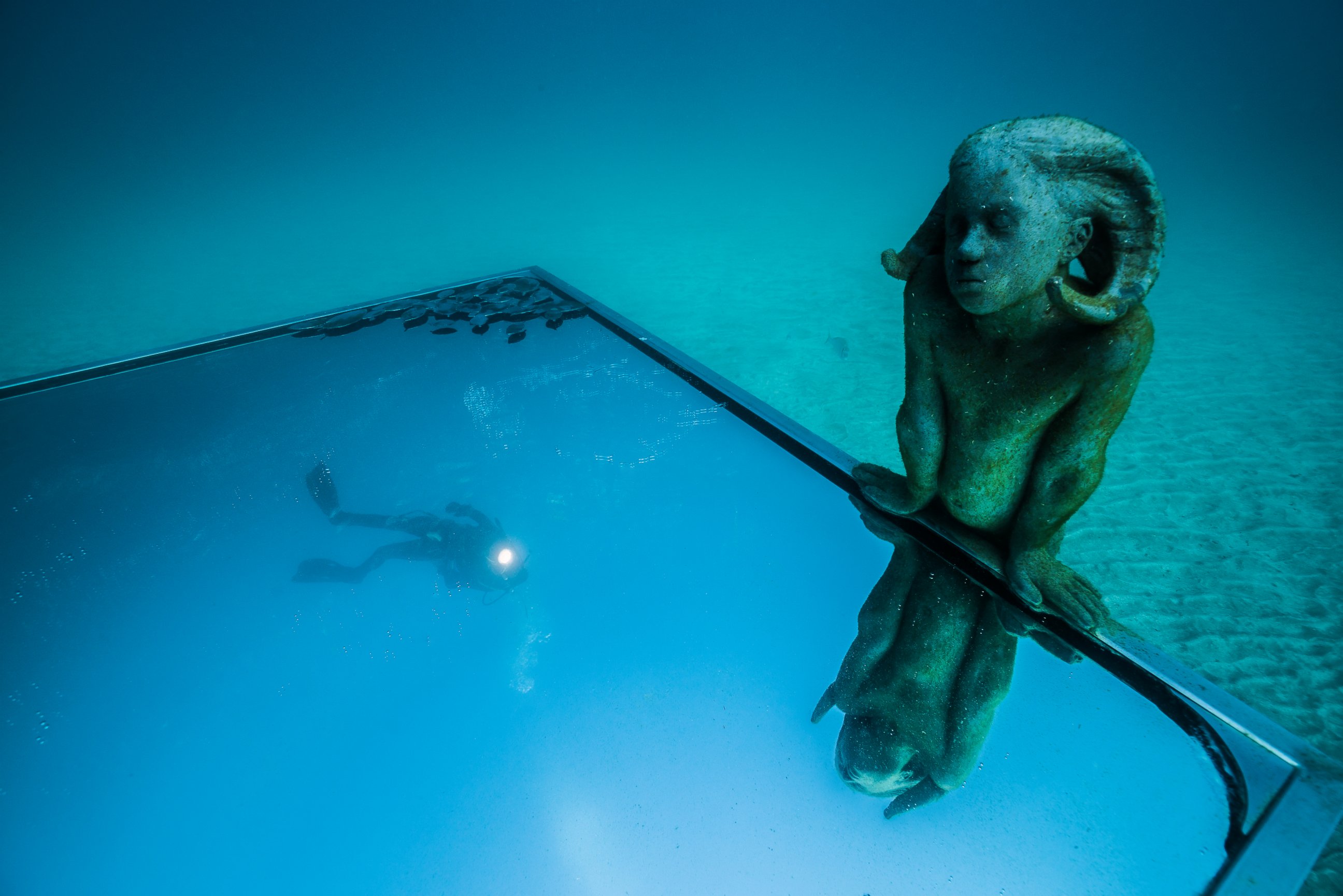 PHOTO: The Museo Atlantico is Europe’s first underwater museum.