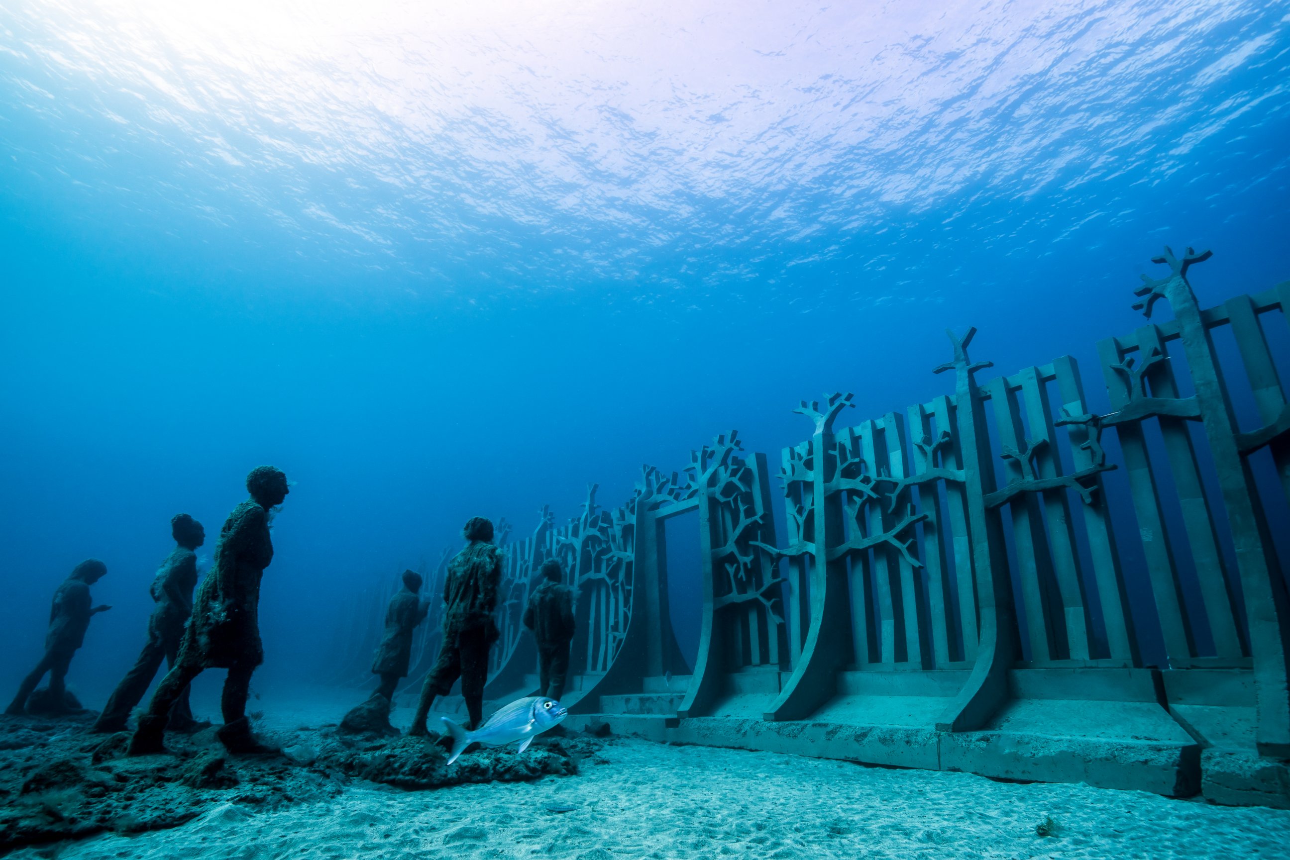 PHOTO: The Museo Atlantico is Europe’s first underwater museum.