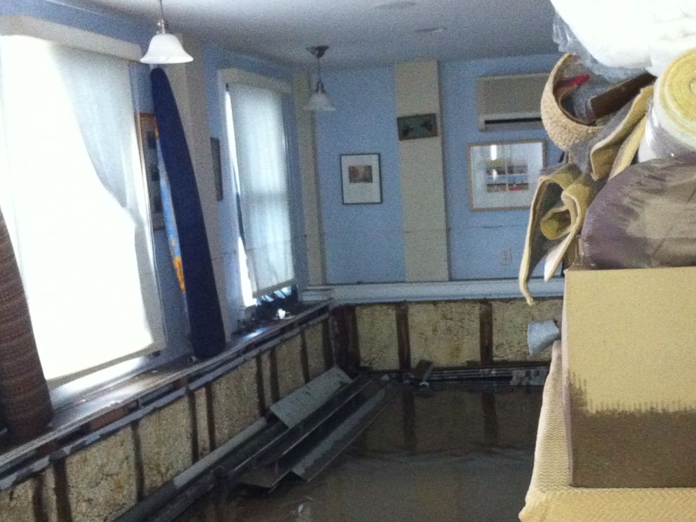 PHOTO: The inn had five feet of water on the ground floor. 
