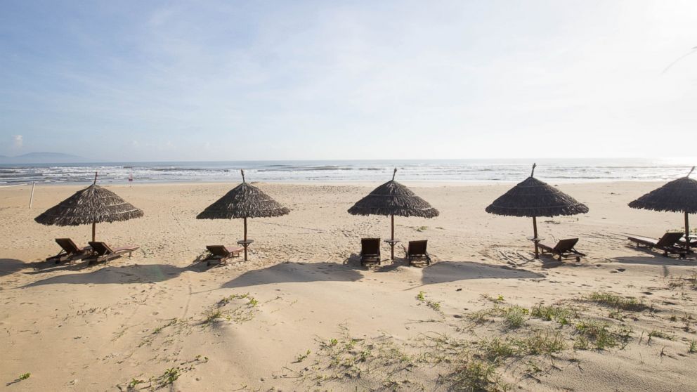 The Sandy Beach in Central Vietnam.