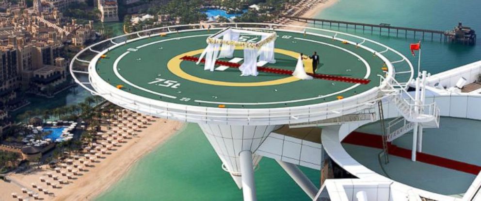 dubai package internet ABC Offer Hotel on Dubai  Famous News at Helipad Wedding