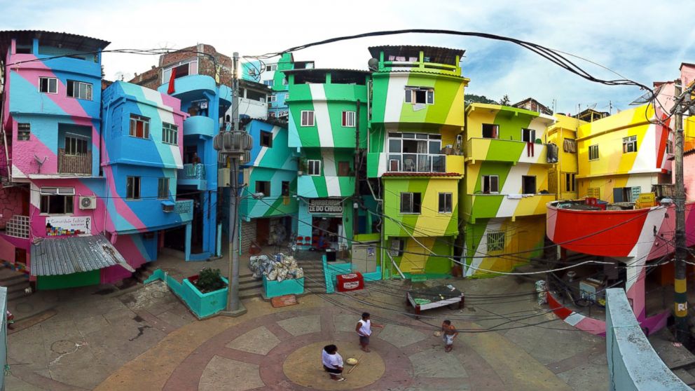 Dutch artists Haas and Hahn are planning to paint an entire favela in Rio de Janeiro in wild, colorful stripes, in an effort to revitalize the area.