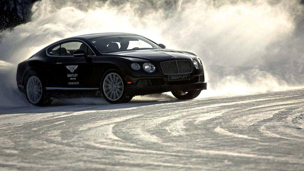 PHOTO: Bentley's Power on Ice driving experience in Finland is a four-day tour of extreme motoring conditions with luxurious amenities.