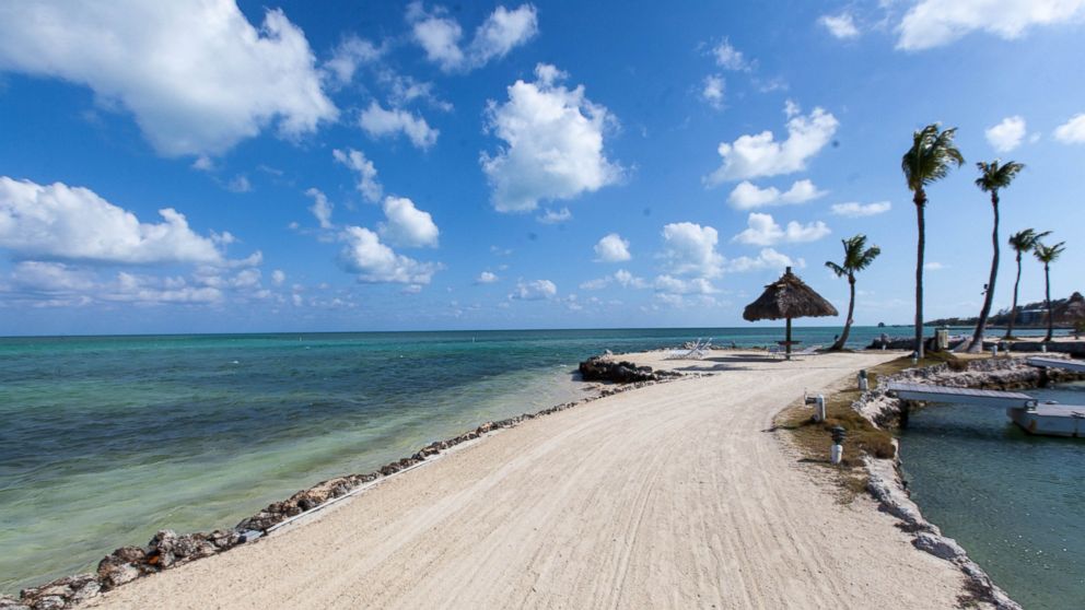 A beach at Chesapeake Beach Resort is seen here in the Florida Keys.