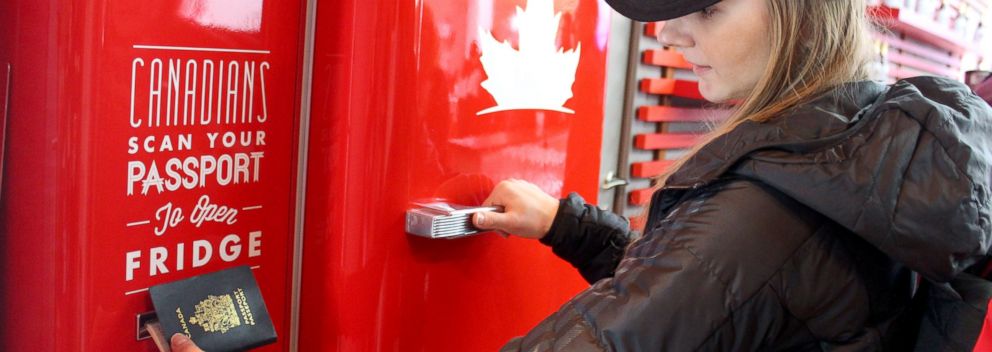 maple leafs beer fridge