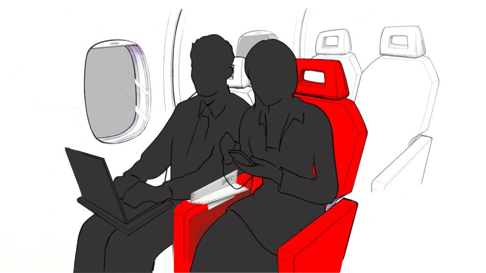 Soarigami could bring peace to the war over the airline armrest. 