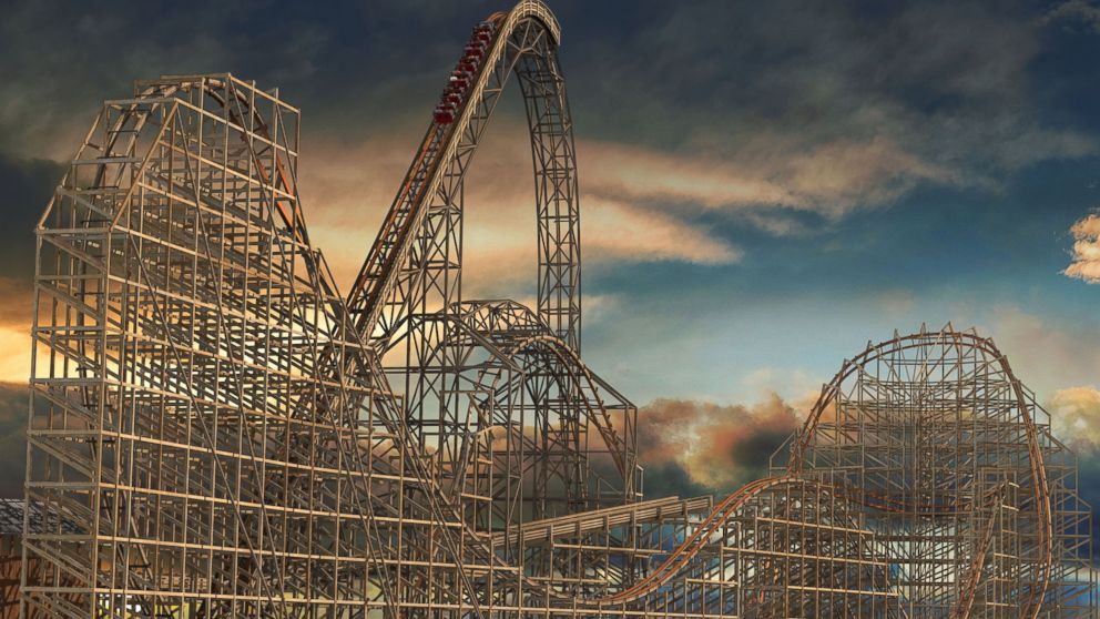 A rendering of Goliath, scheduled to open in 2014 at Six Flags Great America in Gurnee, Ill.