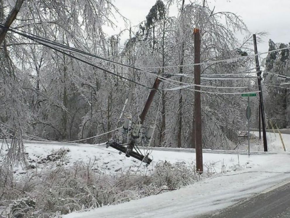 Power Poles Snap, Trees Sag in Tennessee Ice Storm ABC News