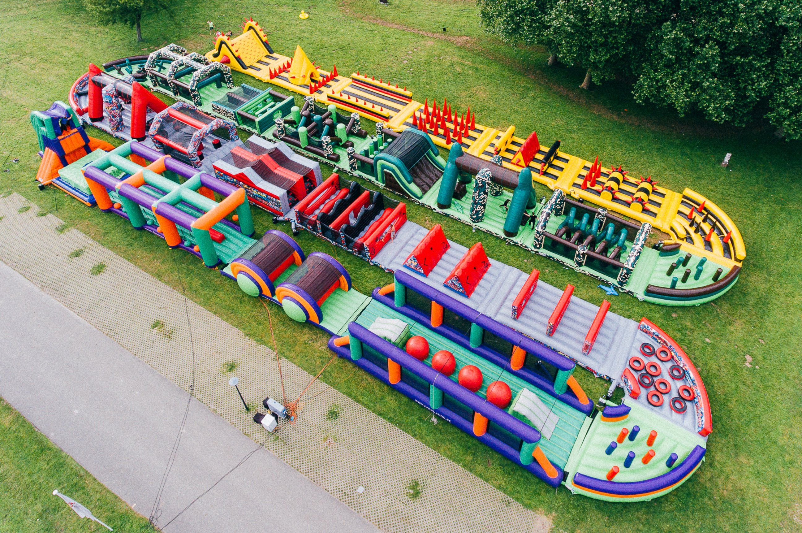 PHOTO: "The Beast" is the world's biggest bouncy castle.