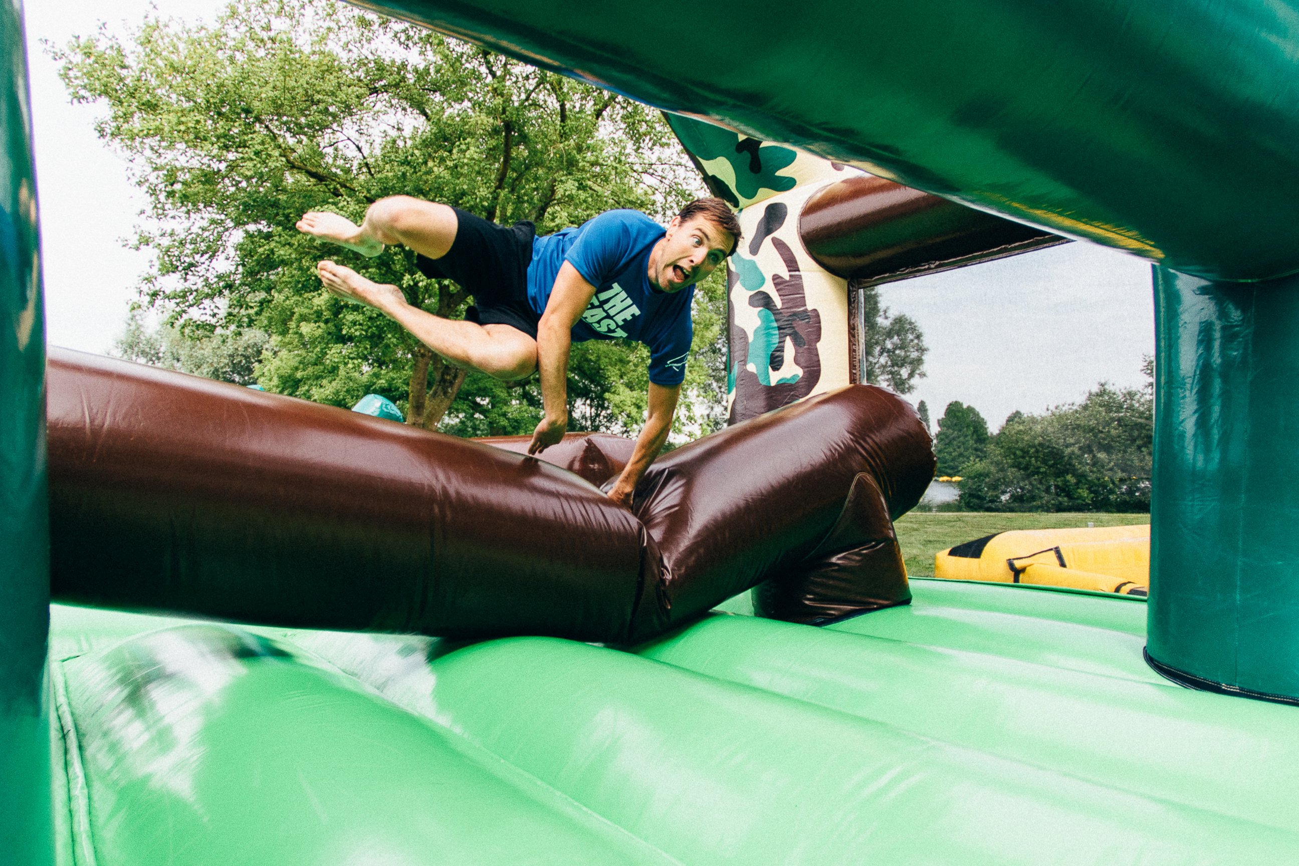 PHOTO: "The Beast" is the world's biggest bouncy castle.