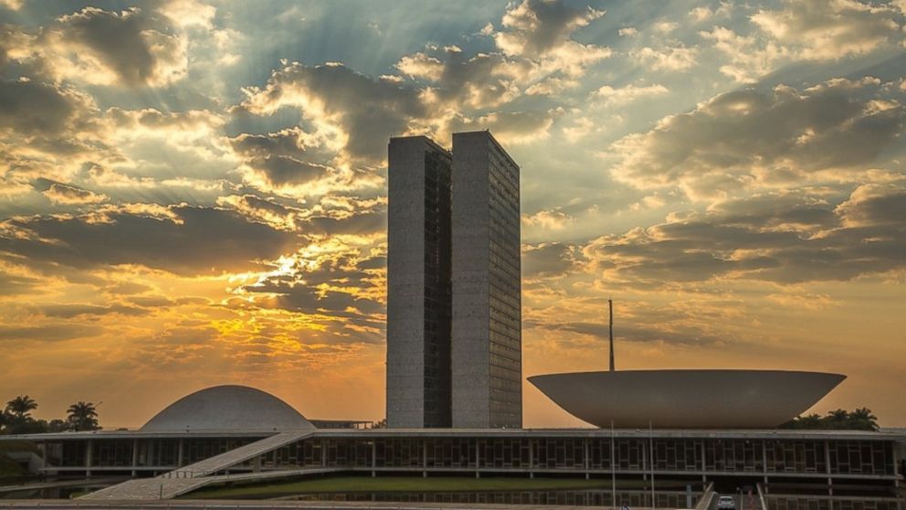 The Congreso Nacional in Brasilia, Brazil.