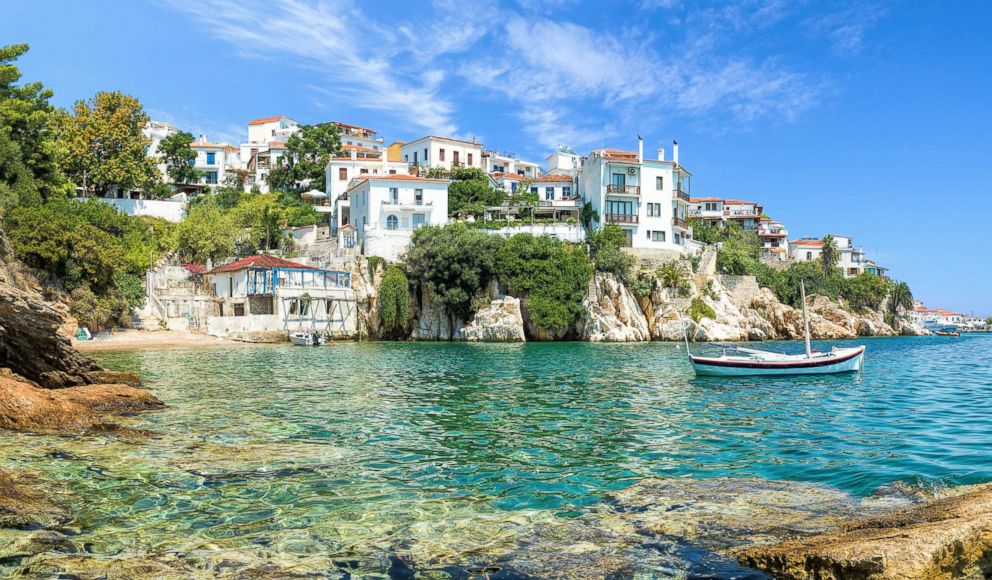 PHOTO: The Old Port in Skiathos is the setting for the scene in Mamma Mia! where the three fathers met for the first time.