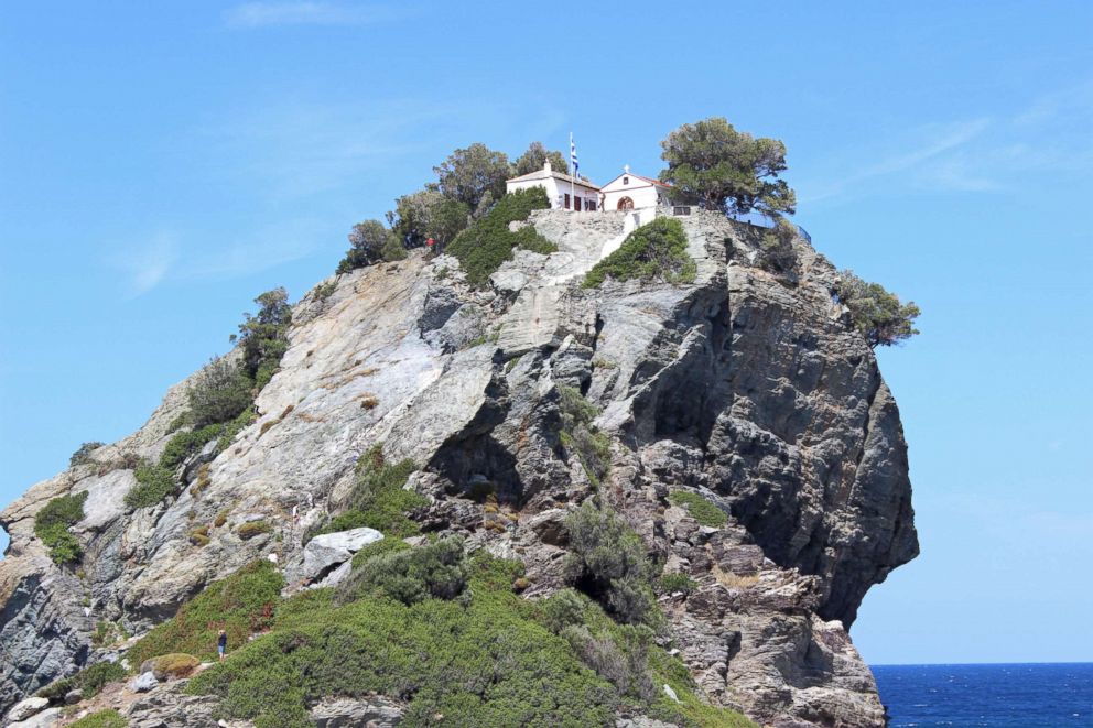 PHOTO: Guests on Star Clippers’ Mamma Mia Highlights sailing can visit this tiny chapel on the island of Skopelos where Sophie was married.