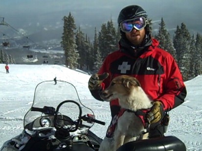 Video: Ski resort uses dogs to help rescue avalanche victims.