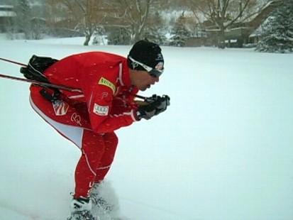Video: Olympic Nordic team member preps for the upcoming winter games.