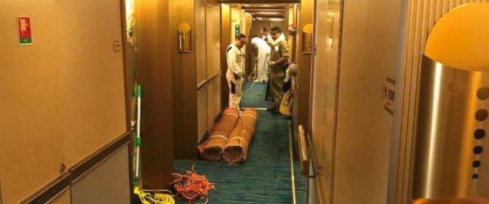 Water From Broken Line Rushes Throughout Cruise Ship