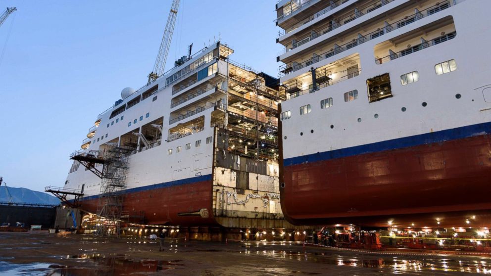 VIDEO: Watch a cruise ship get cut in half 