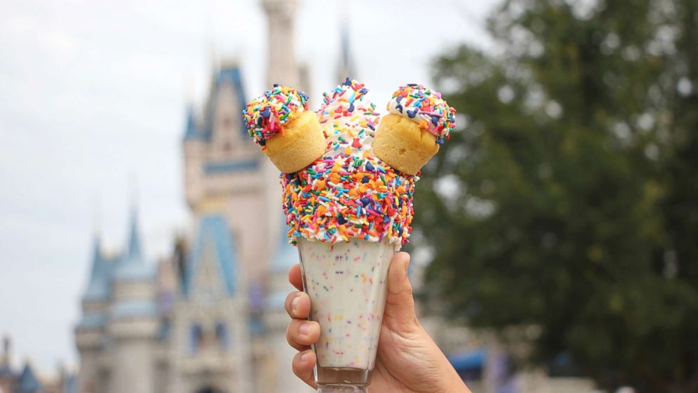 The Birthday Cake Milkshake is seen at Walt Disney World.