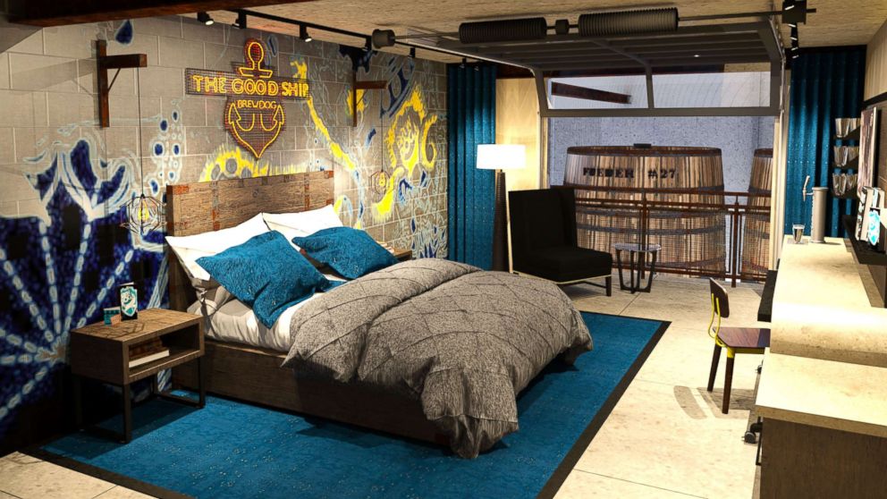 PHOTO: A rendering of a room at DogHouse hotel. 