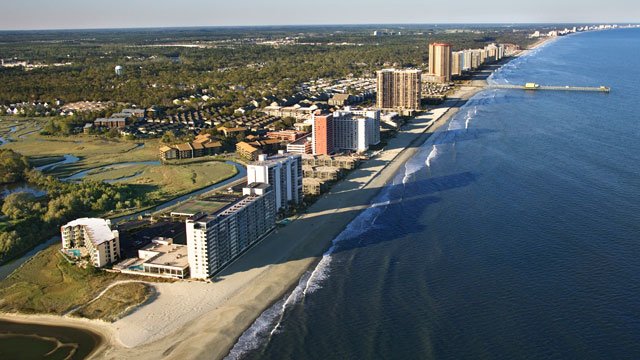 Myrtle Beach Top Visitor Attractions Sights Things To Do And Photo The Best Vantage Point To Enjoy Myrtle Beach May Be From Above With Helicopter