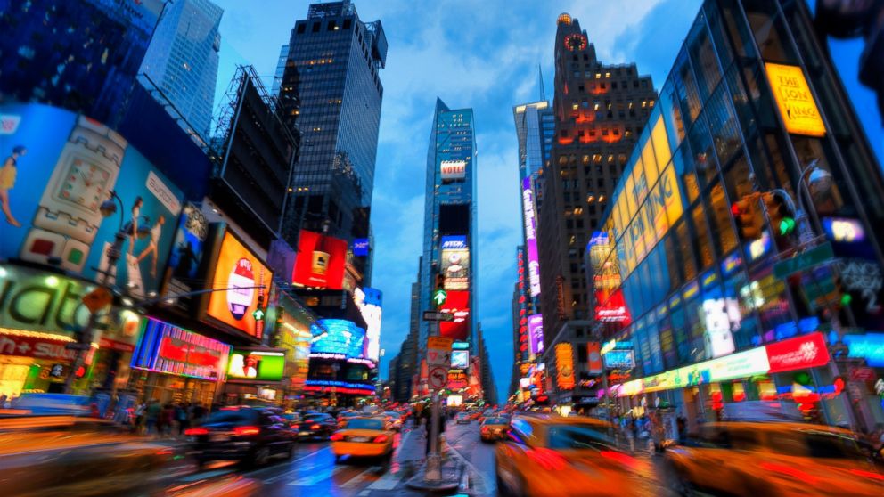 Times Square is the no. 2 spot for Facebook check-ins in 2013.
