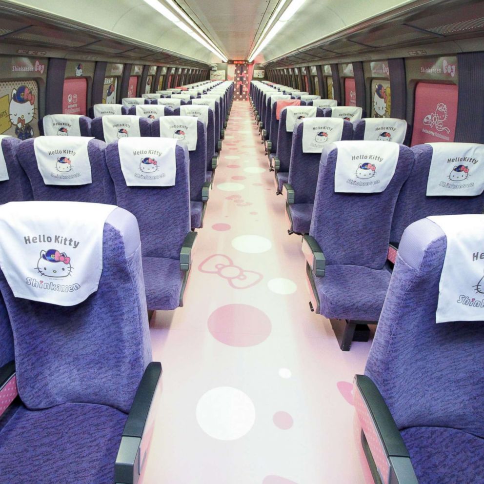 VIDEO: A Hello Kitty-themed bullet train will depart from stations in Japan
