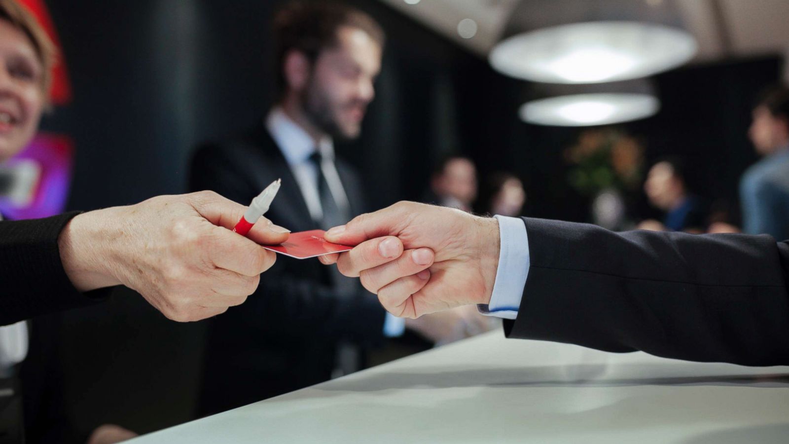 PHOTO: Stock image of hotel reception.