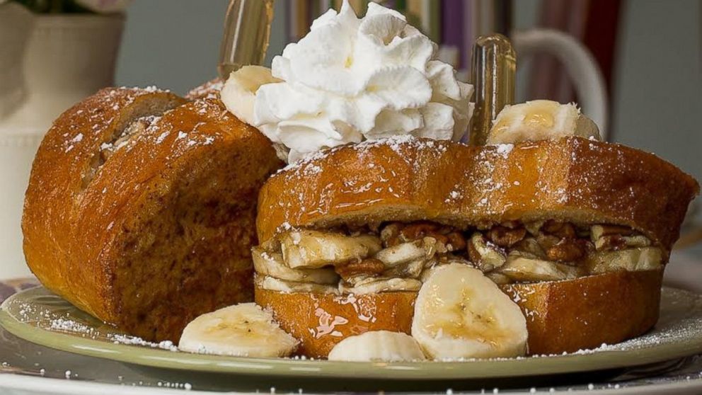 The Bananas Foster-Style Banana Pecan Stuffed French Toast from Weller Haus Bed, Breakfast and Event Center in Bellevue, Kentucky took top honors. 