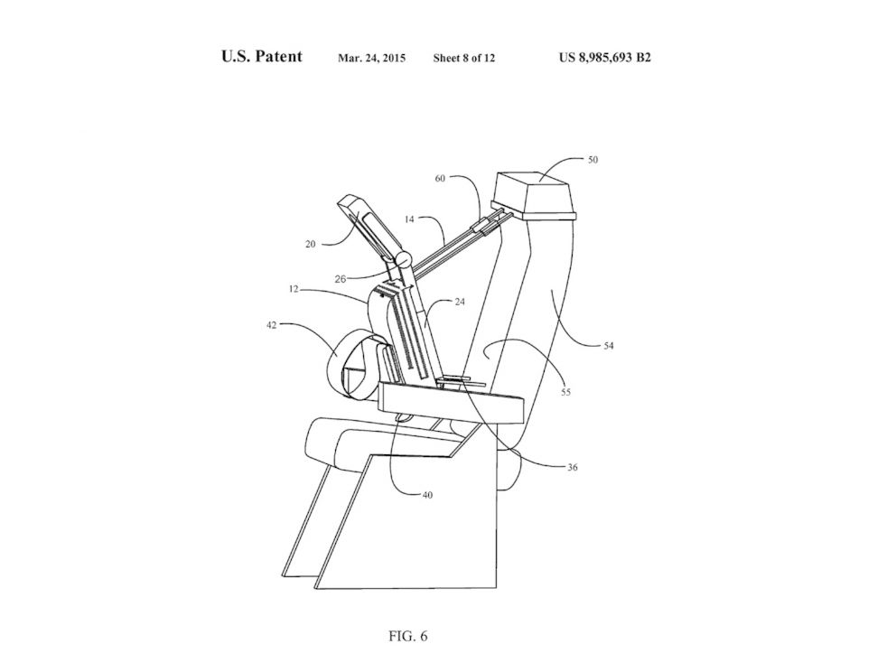 PHOTO: Airline manufacturer Boeing has filed a patent for a Transport Upright Vehicle Support System. 