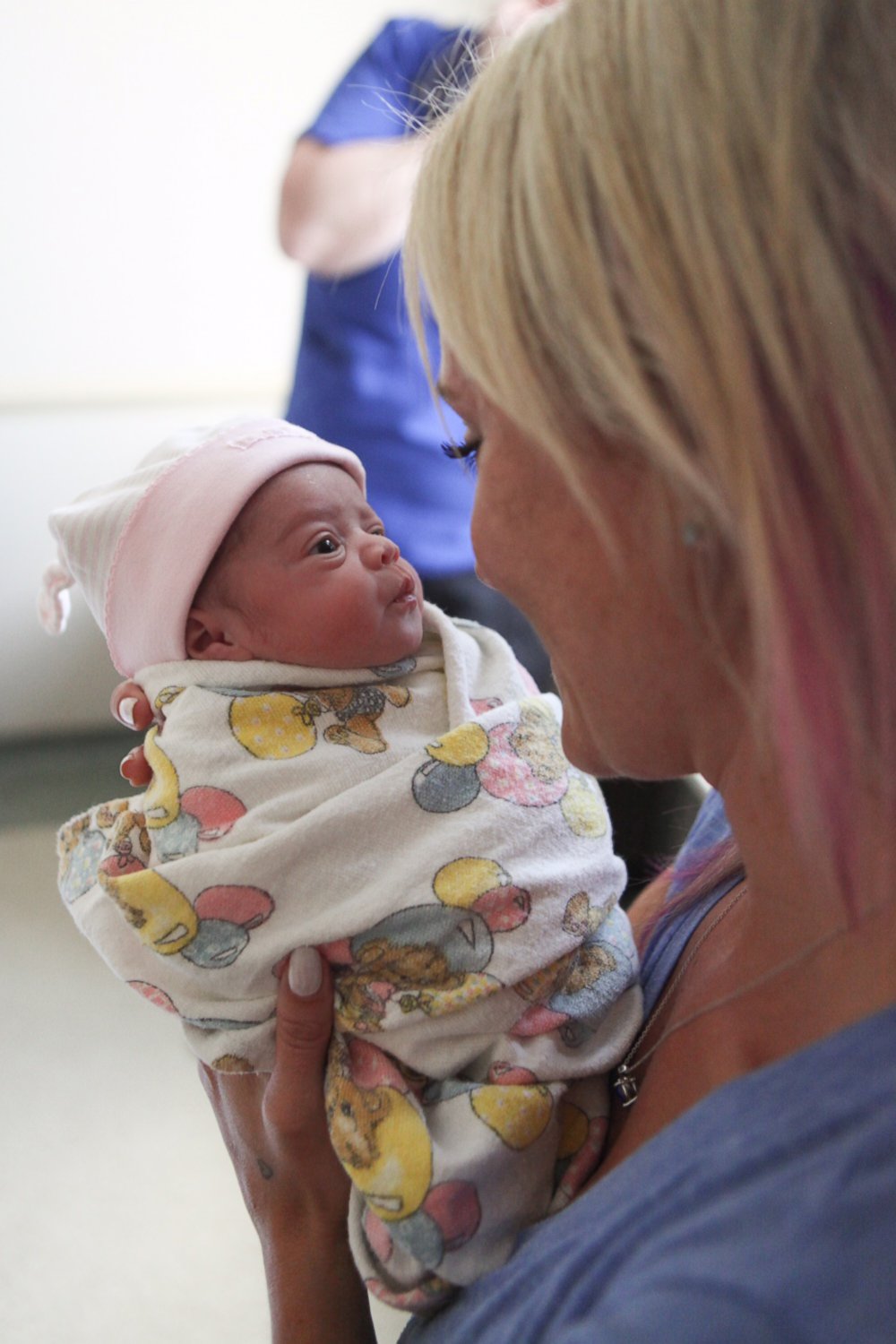 PHOTO: Sarah Lynn Olson holds her daughter, Tilly. 