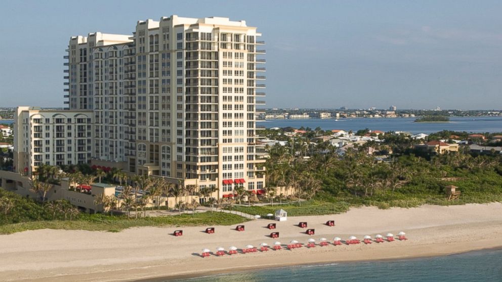 The Palm Beach Marriott Singer Island Beach Resort & Spa sprays down the beach with cool water so guests don't have to walk on hot sand. 
