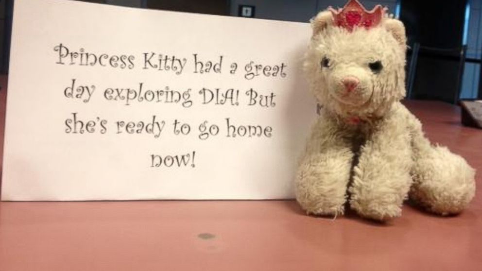 The lost and found staff and social media team of Denver International Airport took Princess Kitty on a tour of the airport before returning her to her owner.