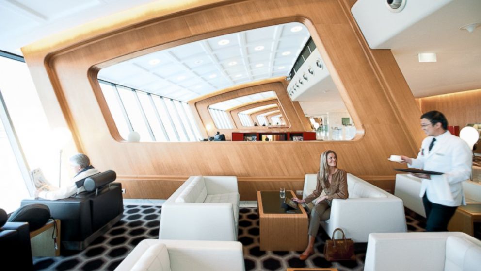 The Qantas International First Lounge in Sydney, Australia is seen in a photo released by Qantas in March, 2013.