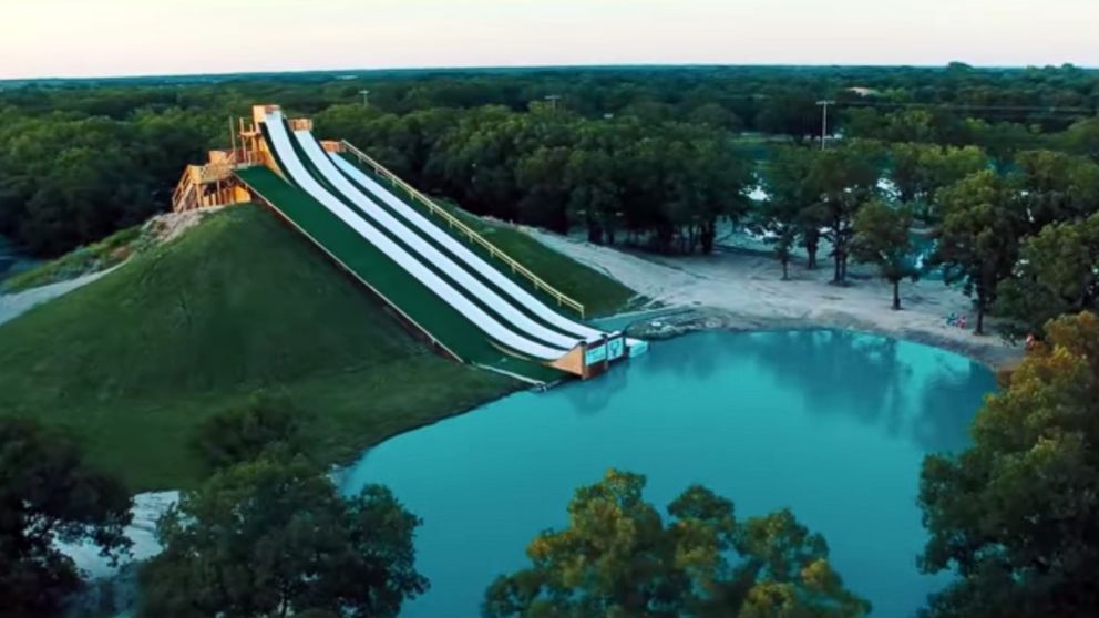 The Royal Flush water slide in Waco, Texas, is a huge summer hit.