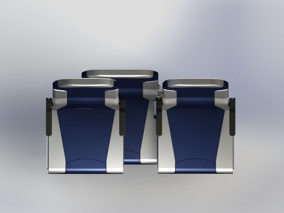 PHOTO: A new airline seating design could mean faster boarding and deplaning.