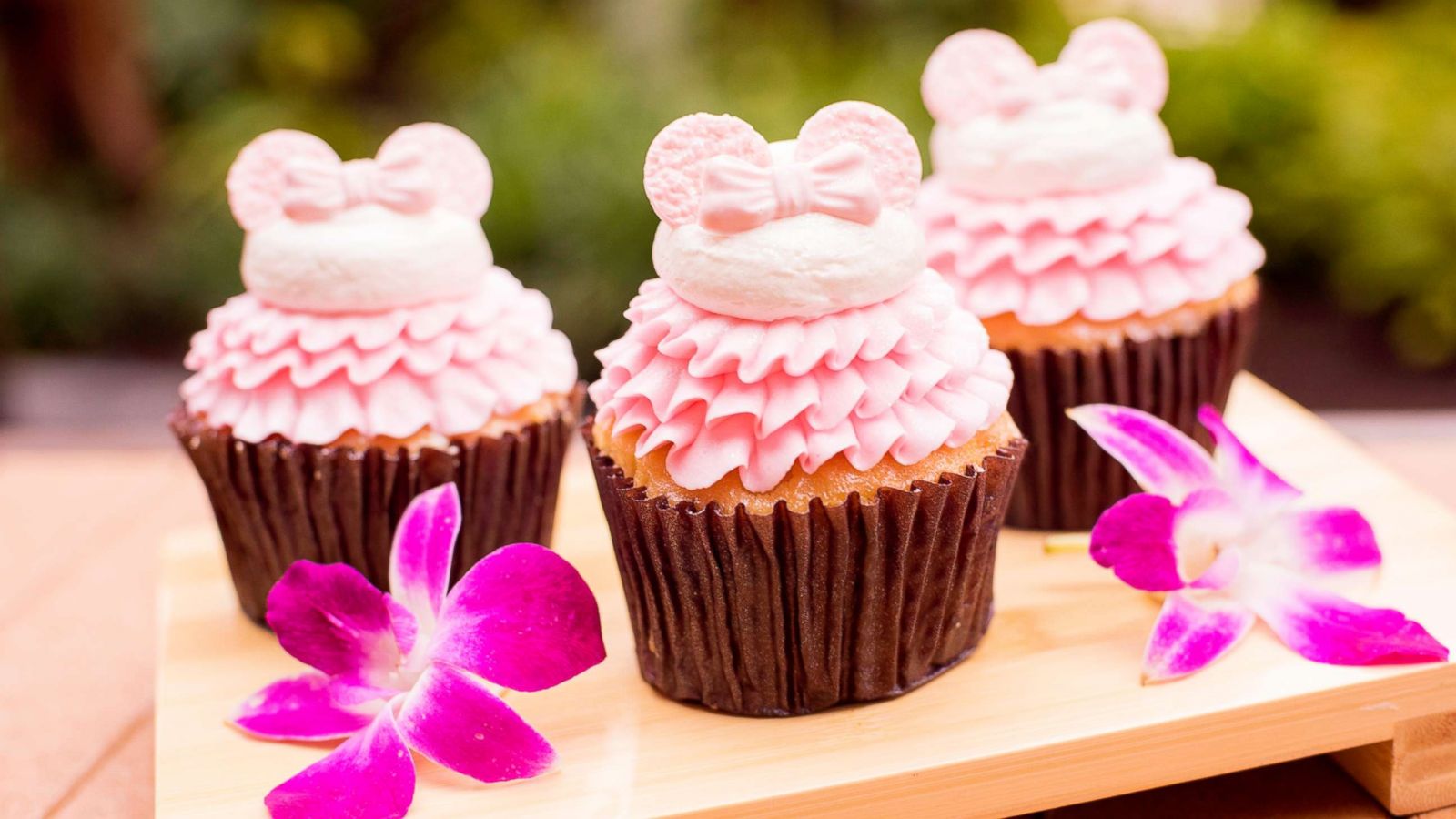 PHOTO: Found at Capt. Cook’s, this vanilla cupcake is filled with guava cream and topped with buttercream icing and fondant Minnie ears.