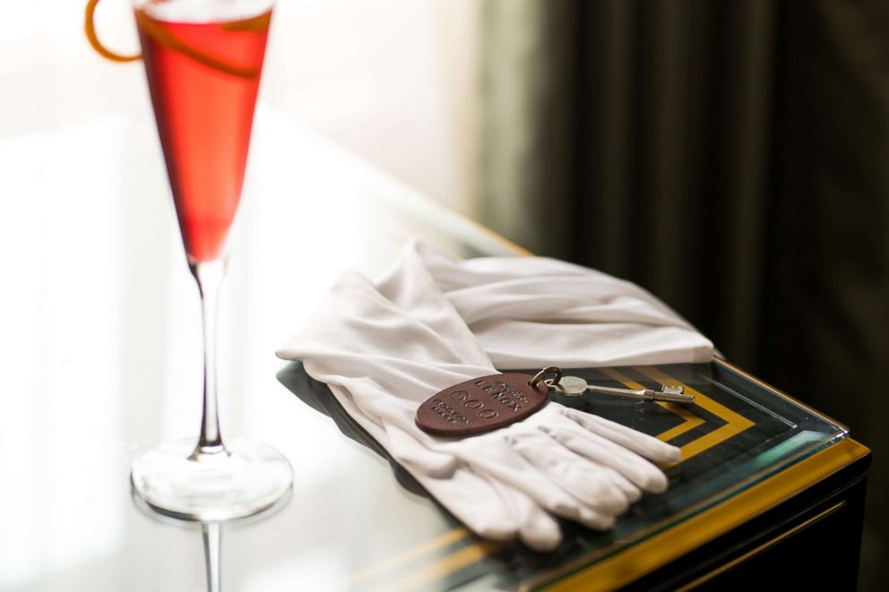 PHOTO: The original room key of the Judy Garland Suite is pictured with a celebratory cocktail.