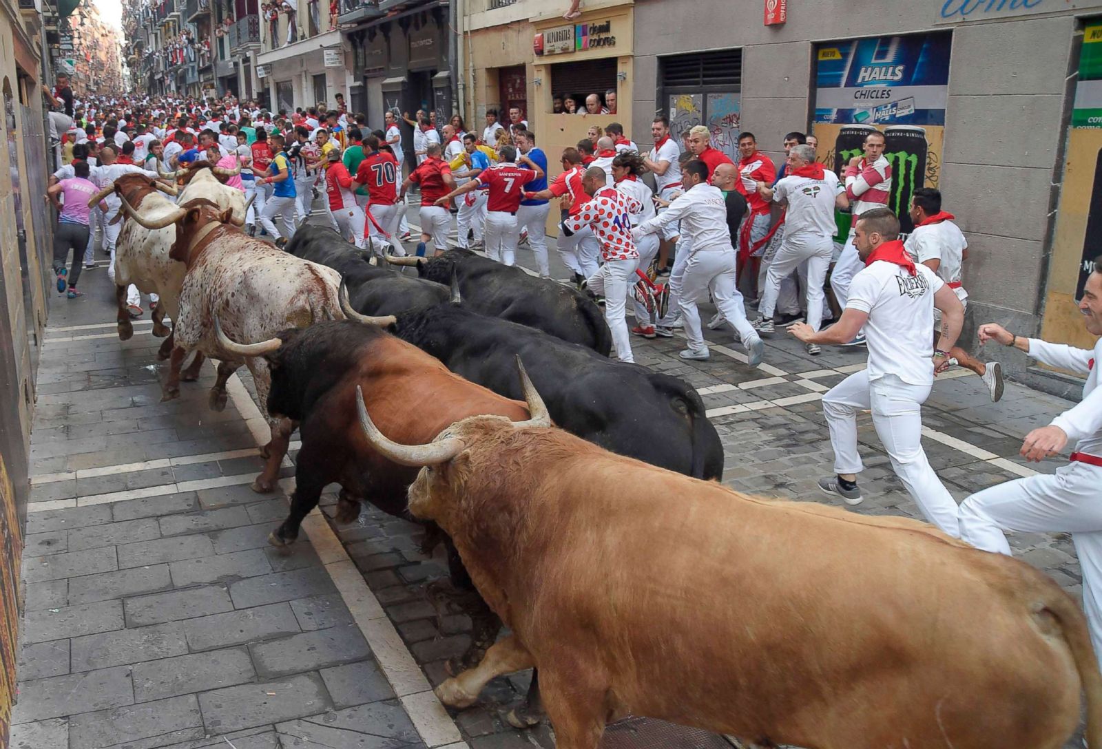 Running of the bulls in Pamplona Photos ABC News