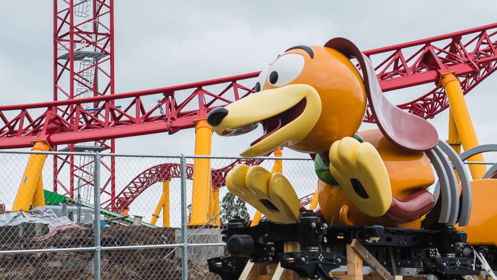 PHOTO: The Slinky Dog Dash ride arrives at Disney's Hollywood Studios.