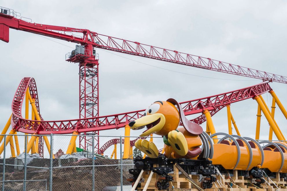 PHOTO: The Slinky Dog Dash ride arrives at Disney’s Hollywood Studios. 