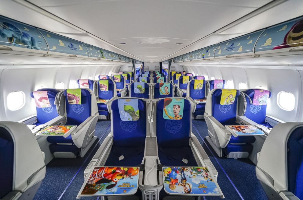 PHOTO: A Toy Story themed plane is taking off in China. The plane is a collaboration between Disney-Pixar and China Eastern Airlines. It has Buzz and Woody painted on the exterior and it has familiar movie characters in the interior.