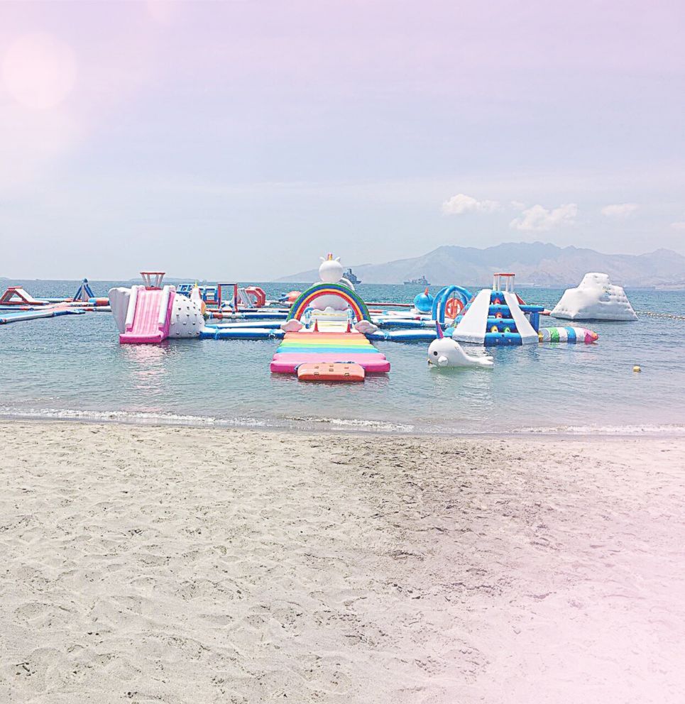 PHOTO: The Inflatable Island in the Philippines is the largest floating playground in Asia.